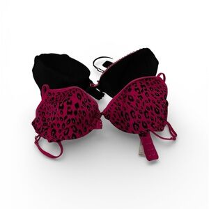 Bundle of 2 Xhilaration Bras Size 36C Pink Leopard & Black